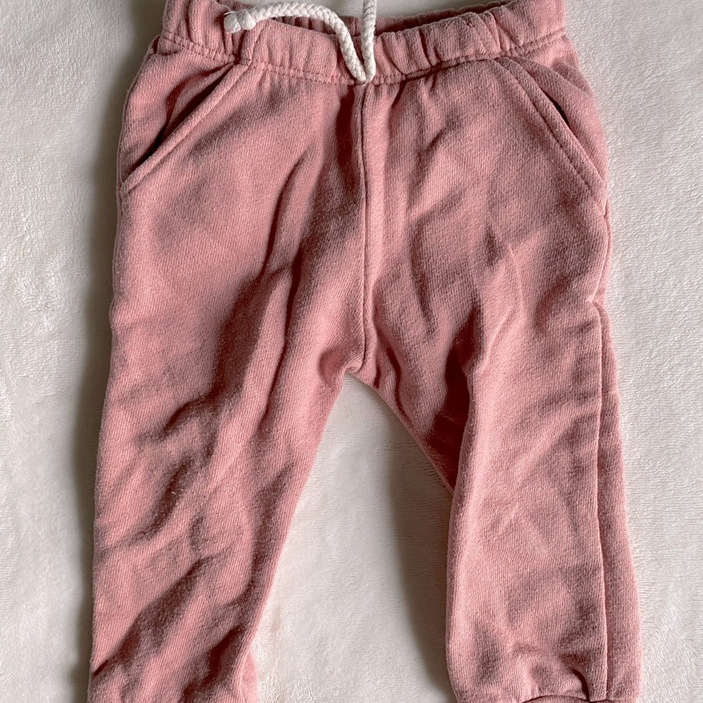 Little Road Co fka Lulu and Roo 6-12 months pink joggers